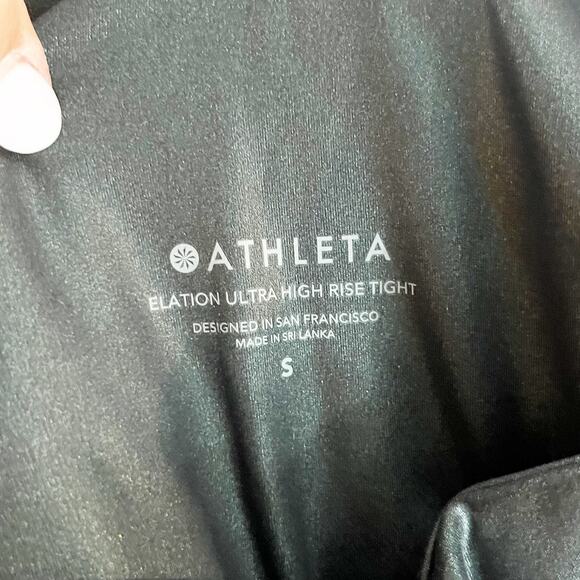 Athleta Elation Ultra High Rise Leggings in Shimmer Black Small - Picture 3 of 8